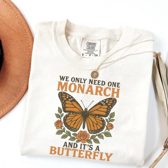 Monarch Butterfly Comfort Colors Shirt Political Nature Tee 141 - Picture 1 of 6